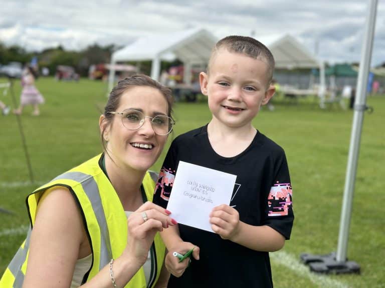 Wellie Wanging Winner Under 8's@Hellesdon Summer Fayre 2024